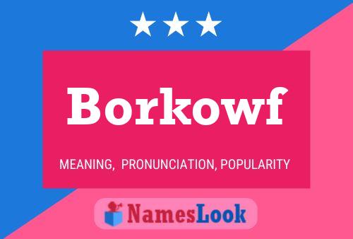 Poster del nome Borkowf