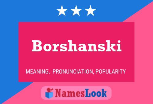 Poster del nome Borshanski