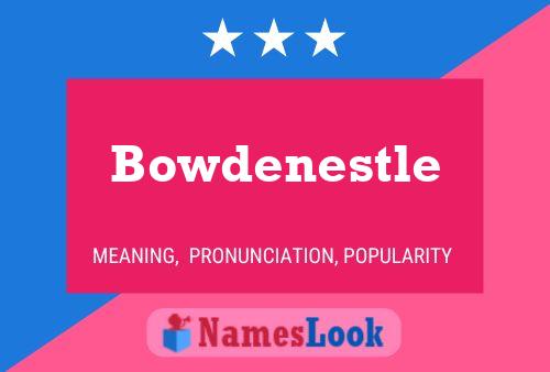 Poster del nome Bowdenestle