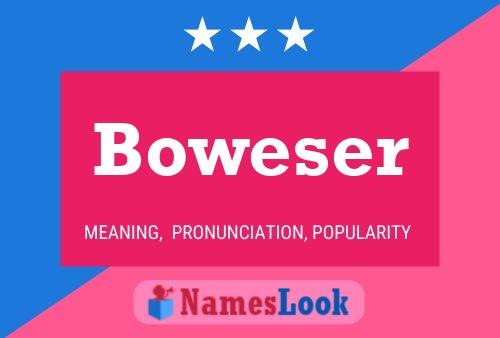 Poster del nome Boweser