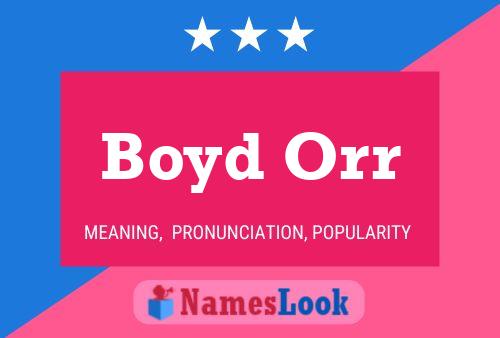 Poster del nome Boyd Orr