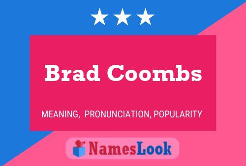 Poster del nome Brad Coombs