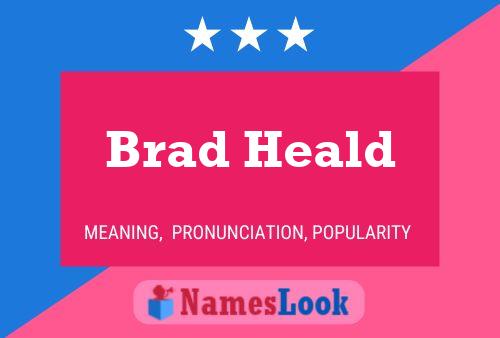 Poster del nome Brad Heald