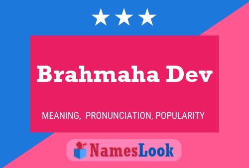 Poster del nome Brahmaha Dev