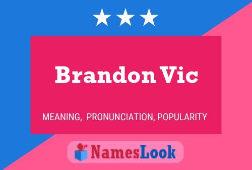 Poster del nome Brandon Vic