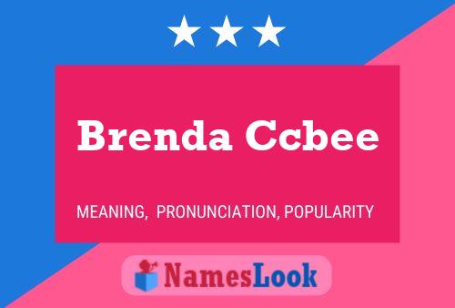 Poster del nome Brenda Ccbee