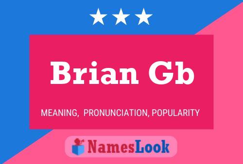 Poster del nome Brian Gb