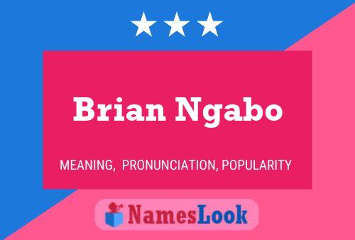 Poster del nome Brian Ngabo