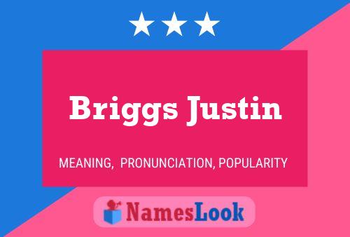 Poster del nome Briggs Justin