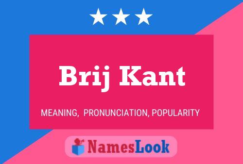 Poster del nome Brij Kant