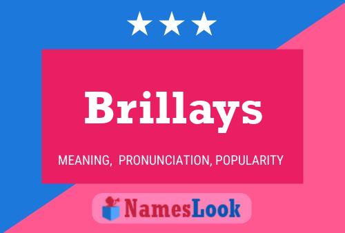 Poster del nome Brillays