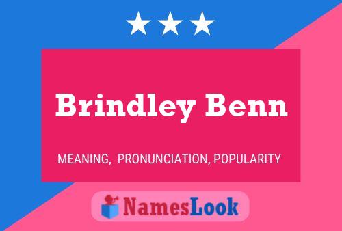 Poster del nome Brindley Benn