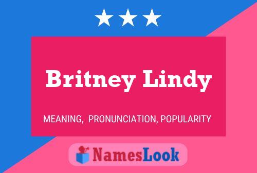 Poster del nome Britney Lindy