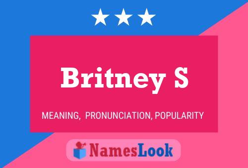 Poster del nome Britney S