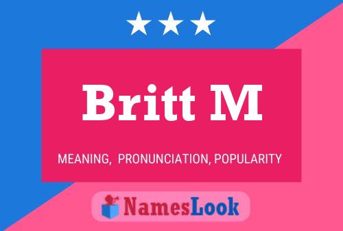 Poster del nome Britt M