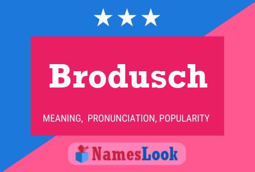 Poster del nome Brodusch