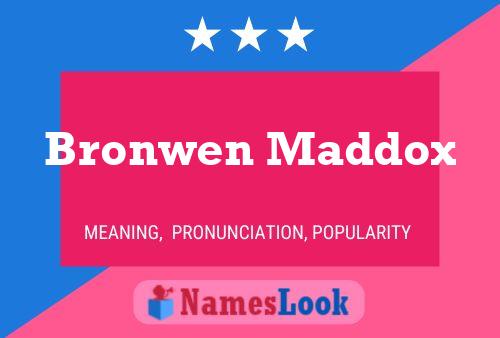 Poster del nome Bronwen Maddox