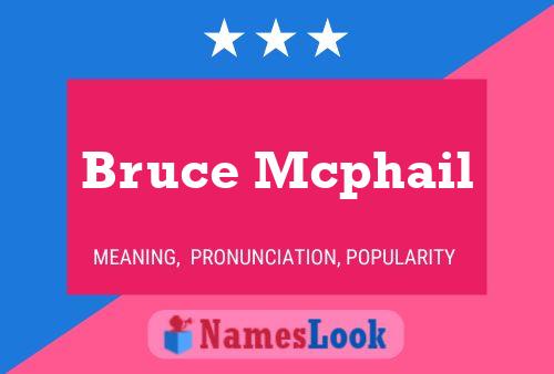 Poster del nome Bruce Mcphail