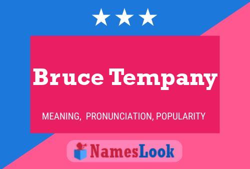 Poster del nome Bruce Tempany