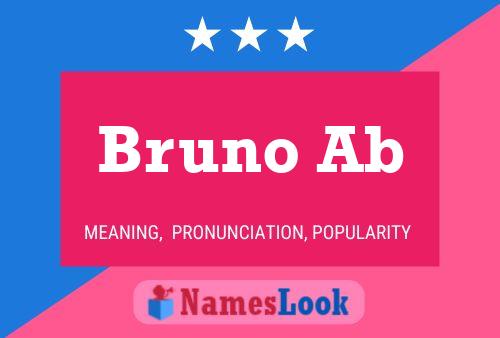 Poster del nome Bruno Ab