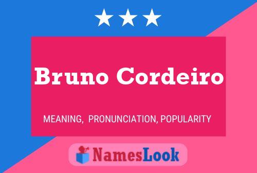 Poster del nome Bruno Cordeiro