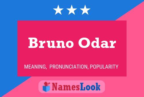 Poster del nome Bruno Odar