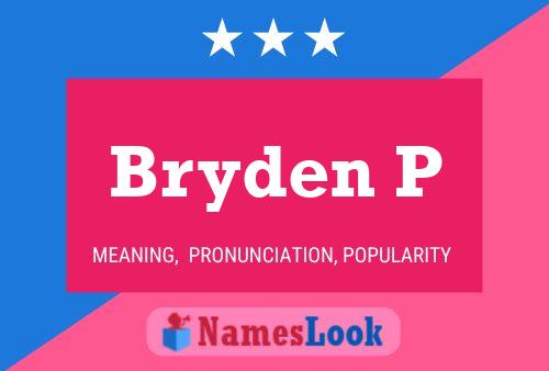 Poster del nome Bryden P