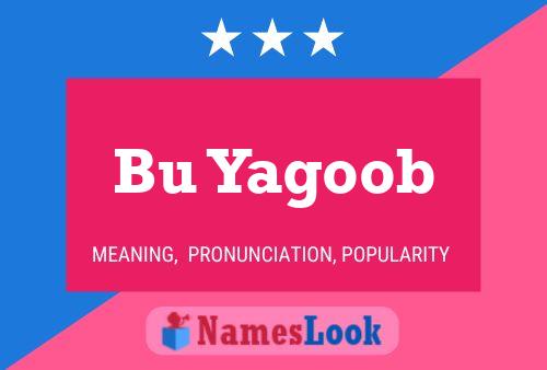 Poster del nome Bu Yagoob