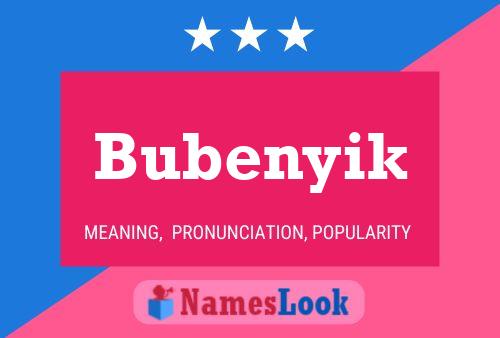 Poster del nome Bubenyik