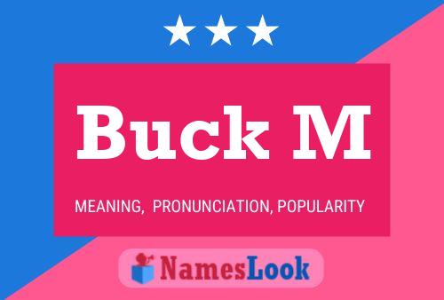 Poster del nome Buck M