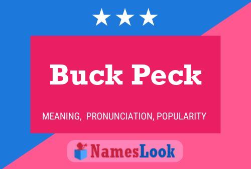 Poster del nome Buck Peck