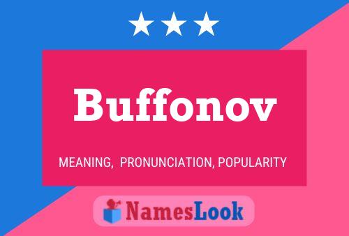 Poster del nome Buffonov