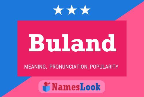 Poster del nome Buland