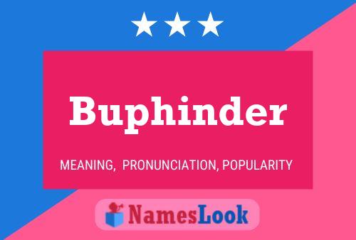 Poster del nome Buphinder