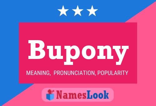 Poster del nome Bupony