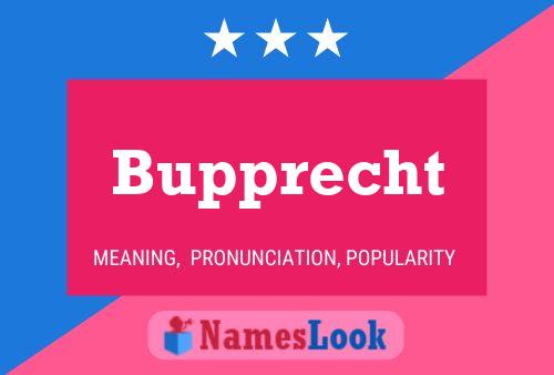 Poster del nome Bupprecht