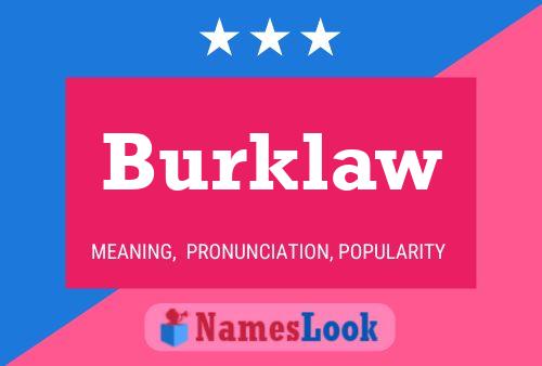 Poster del nome Burklaw