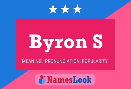 Poster del nome Byron S