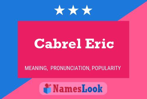 Poster del nome Cabrel Eric