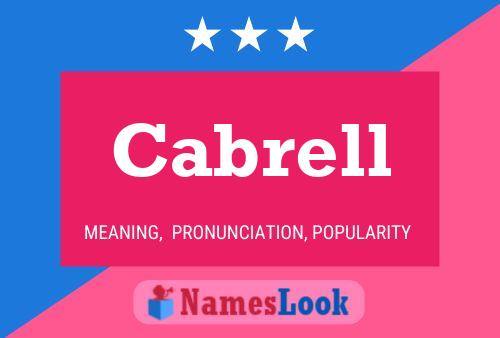 Poster del nome Cabrell