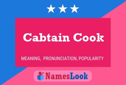 Poster del nome Cabtain Cook