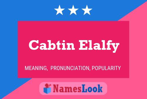 Poster del nome Cabtin Elalfy