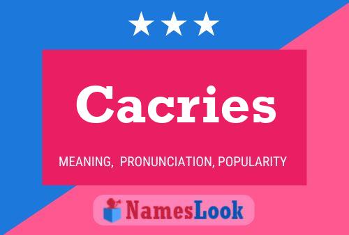 Poster del nome Cacries