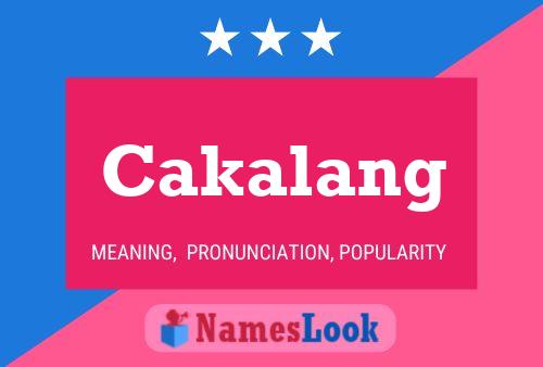 Poster del nome Cakalang