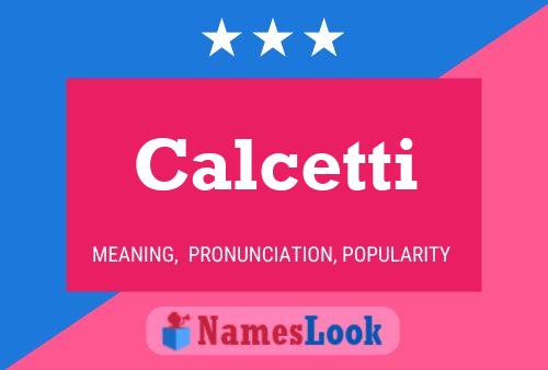 Poster del nome Calcetti