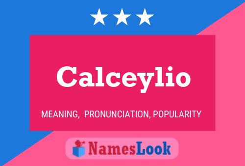 Poster del nome Calceylio