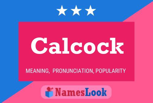 Poster del nome Calcock