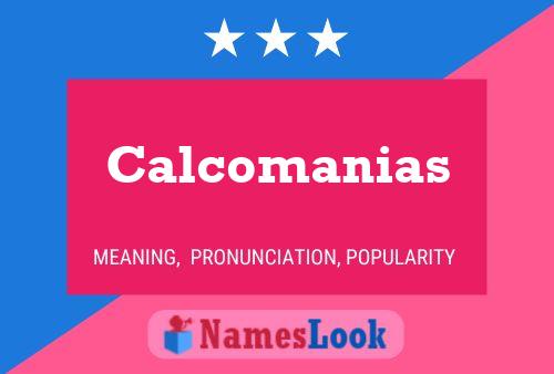 Poster del nome Calcomanias