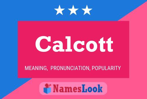 Poster del nome Calcott