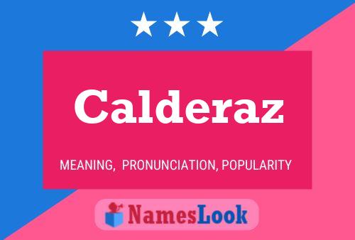 Poster del nome Calderaz